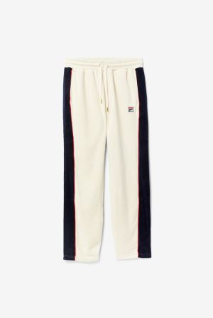 FILA Cima Velour Pants Red / Navy,Mens Clothing | CA.TOYDUG850